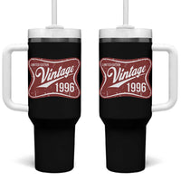 30th Birthday Beer Lover Vintage 1996 Limited Edition Tumbler With Handle Red Metal Beer Soft Sign Graphic