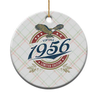 70th Birthday Beer Lover Vintage 1956 Limited Edition Ceramic Ornament Bald Eagle