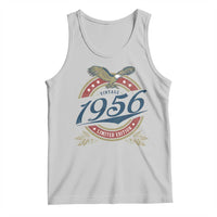 70th Birthday Beer Lover Vintage 1956 Limited Edition Tank Top Bald Eagle
