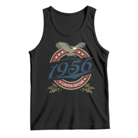 70th Birthday Beer Lover Vintage 1956 Limited Edition Tank Top Bald Eagle