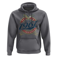 65th Birthday Beer Lover Vintage 1961 Limited Edition Hoodie Bald Eagle