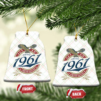 65th Birthday Beer Lover Vintage 1961 Limited Edition Ceramic Ornament Bald Eagle