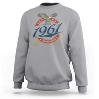 65th Birthday Beer Lover Vintage 1961 Limited Edition Sweatshirt Bald Eagle