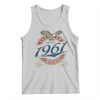 65th Birthday Beer Lover Vintage 1961 Limited Edition Tank Top Bald Eagle