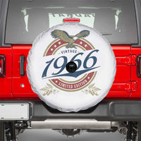 60th Birthday Beer Lover Vintage 1966 Limited Edition Spare Tire Cover Bald Eagle