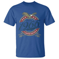 60th Birthday Beer Lover Vintage 1966 Limited Edition T Shirt Bald Eagle