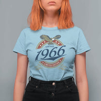 60th Birthday Beer Lover Vintage 1966 Limited Edition T Shirt For Women Bald Eagle