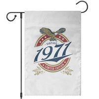 55th Birthday Beer Lover Vintage 1971 Limited Edition Garden Flag Bald Eagle