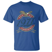 55th Birthday Beer Lover Vintage 1971 Limited Edition T Shirt Bald Eagle