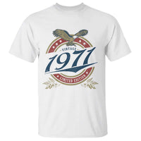 55th Birthday Beer Lover Vintage 1971 Limited Edition T Shirt Bald Eagle