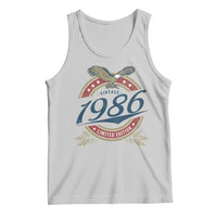 40th Birthday Beer Lover Vintage 1986 Limited Edition Tank Top Bald Eagle