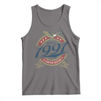 35th Birthday Beer Lover Vintage 1991 Limited Edition Tank Top Bald Eagle