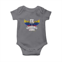 Venezuelan Pride Baby Onesie Te Quiero Libre Venezuela Flag Wings - Wonder Print Shop