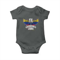 Venezuelan Pride Baby Onesie Te Quiero Libre Venezuela Flag Wings - Wonder Print Shop