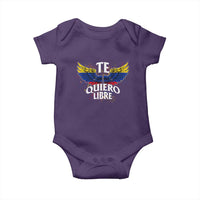 Venezuelan Pride Baby Onesie Te Quiero Libre Venezuela Flag Wings - Wonder Print Shop