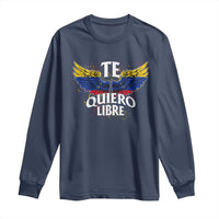 Venezuelan Pride Long Sleeve Shirt Te Quiero Libre Venezuela Flag Wings - Wonder Print Shop
