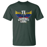 Venezuelan Pride T Shirt Te Quiero Libre Venezuela Flag Wings - Wonder Print Shop