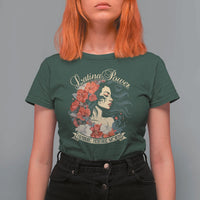 Latina Power T Shirt For Women Hispanic Heritage Month Vintage Women Flowers - Wonder Print Shop