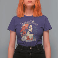 Latina Power T Shirt For Women Hispanic Heritage Month Vintage Women Flowers - Wonder Print Shop