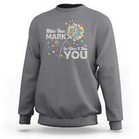 International Dot Day Sweatshirt Make Your Mark See Where It Takes Dandelion Dot - Wonder Print Shop