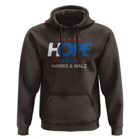 Harris Walz 2024 Supporter Hoodie Hope Ope Presidential Election Stars - Wonder Print Shop