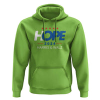 Harris Walz 2024 Supporter Hoodie Hope Ope Presidential Election Stars - Wonder Print Shop