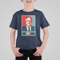 Harris Walz 2024 T Shirt For Kid Ope Tim Presidential Election Portrait - Wonder Print Shop