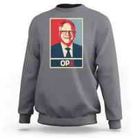 Harris Walz 2024 Sweatshirt Ope Tim Presidential Election Portrait - Wonder Print Shop