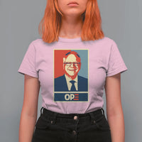 Harris Walz 2024 T Shirt For Women Ope Tim Presidential Election Portrait - Wonder Print Shop