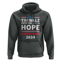 Harris Walz 2024 Supporter Hoodie Tim Walz Puts The Ope In Hope Stars - Wonder Print Shop