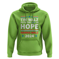 Harris Walz 2024 Supporter Hoodie Tim Walz Puts The Ope In Hope Stars - Wonder Print Shop