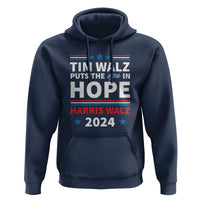 Harris Walz 2024 Supporter Hoodie Tim Walz Puts The Ope In Hope Stars - Wonder Print Shop