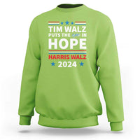 Harris Walz 2024 Supporter Sweatshirt Tim Walz Puts The Ope In Hope Stars - Wonder Print Shop