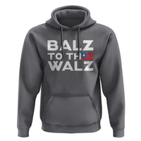Funny Harris Walz Supporter Hoodie Balz To The Walz American Flag - Wonder Print Shop
