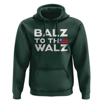 Funny Harris Walz Supporter Hoodie Balz To The Walz American Flag - Wonder Print Shop