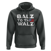 Funny Harris Walz Supporter Hoodie Balz To The Walz American Flag - Wonder Print Shop