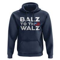 Funny Harris Walz Supporter Hoodie Balz To The Walz American Flag - Wonder Print Shop