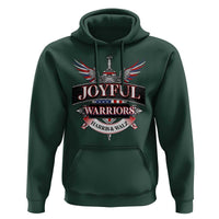 Harris Walz Hoodie Joyful Warriors Vintage Sword American Flag - Wonder Print Shop