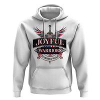 Harris Walz Hoodie Joyful Warriors Vintage Sword American Flag - Wonder Print Shop