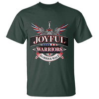 Harris Walz T Shirt Joyful Warriors Vintage Sword American Flag - Wonder Print Shop