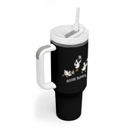 Goose Bumps Funny Volleyball Tumbler With Handle Goose Sports Humor