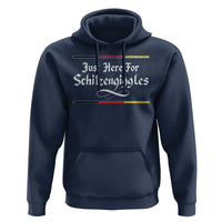 Just Here For Schitzengiggles Funny Oktoberfest Hoodie German Beer Festival Humor
