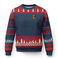 Deutschland German Pride Bundesadler Coat of Arms Crest Ugly Christmas Sweater