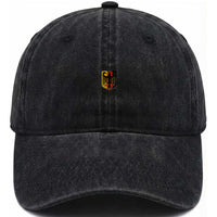 Deutschland German Pride Bundesadler Coat of Arms Crest Washed Cotton Baseball Cap