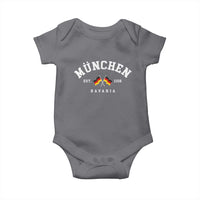 Munich City Bavaria Germany Est 1158 Baby Onesie Vintage German Flag
