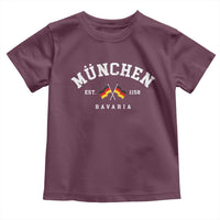 Munich City Bavaria Germany Est 1158 Toddler T Shirt Vintage German Flag