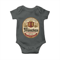 Oktoberfest Munchen Seit 1810 Baby Onesie Deutschland German Beer Label Bavarian Lion Shield