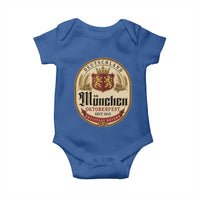 Oktoberfest Munchen Seit 1810 Baby Onesie Deutschland German Beer Label Bavarian Lion Shield