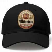 Oktoberfest Munchen Seit 1810 Baseball Cap Deutschland German Beer Label Bavarian Lion Shield