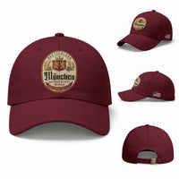 Oktoberfest Munchen Seit 1810 Baseball Cap Deutschland German Beer Label Bavarian Lion Shield